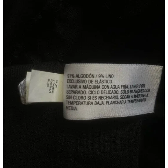 Universal Thread Smocked Linen cotton blend Midi Sundress Black size small - Picture 13 of 13